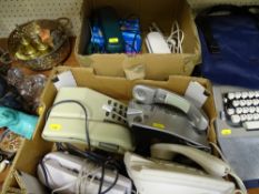 Parcel of vintage telephones