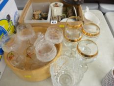 Parcel of mixed porcelain glassware etc including good Country Artists figures and similar items