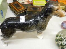 Melba ware pottery figure of a hound