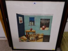 Mixed media 'Modern Day Still Life', signed in pencil