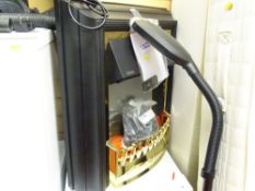 Dimplex coal effect electric heater and a black reading lamp E/T