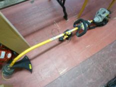 Ryobi electric start petrol strimmer with charger E/T