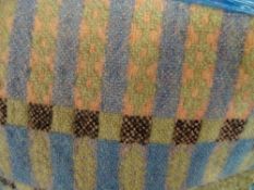 Colourful Welsh blanket