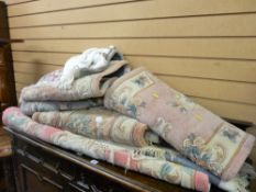 Parcel of Chinese washed rugs