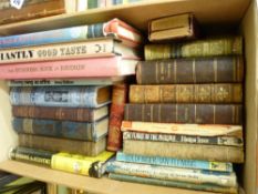 Box of vintage books including titles by Paul Gallico, a 1969 cerise Guinness Book of Records etc