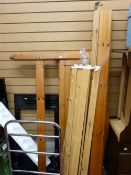 Pine frame double bed