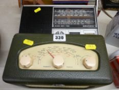 Vintage Roberts radio and a Grundig transistor radio