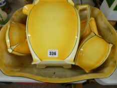 Royal Winton Art Deco style toilet set