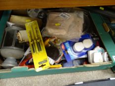 Box of garage accessories etc