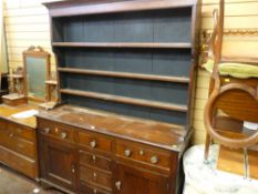 Circa 1840 oak North Wales dresser