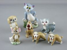 Wade Tom and Jerry, three Lady and the Tramp models and two TV pet figures