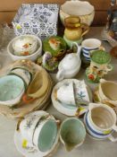 Mixed selection of household ornamental crockery and teaware