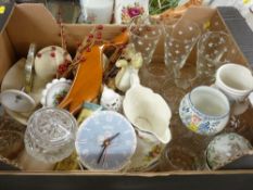 Box of mixed crockery and glassware