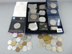 Assortment of collectable crowns and vintage world coinage