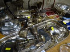 Large parcel of electroplate and silver items