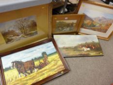 Quantity of framed pictures and prints