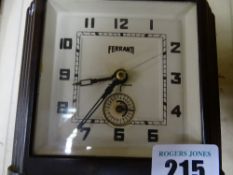 Bakelite electric clock by Ferranti