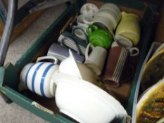 Quantity of decorative jugs and mugs etc