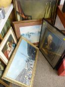 Quantity of framed pictures and prints, mostly after Old Masters