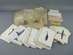Collection of War Office aircraft silhouette training booklets and spotter cards
