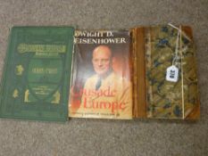 Books by Charles Dickens and Dwight D Eisenhower to include 'The Life and Adventures of Martin