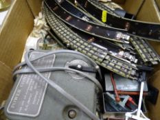 Parcel of model railway track, transformer etc