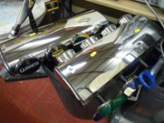 Two bar pump heads for Guinness, Strongbow, John Smiths, Fosters Lagers