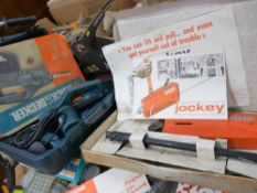 Jockey manual winch with cable in box and a Black & Decker KA292K power file in case E/T