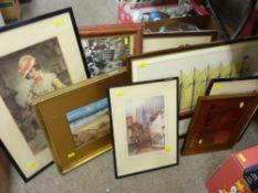 Quantity of framed pictures and prints