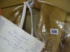 Vintage fur coat with receipt from Glyn & Leinhardt, dated 1974