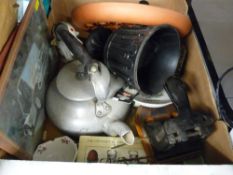 Vintage desk punch, pyramid kettle made for the Sesse cooker etc