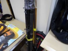 Parcel of fishing rods, walking sticks and racquets