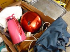 Box of various household goods