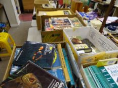 Large parcel of mainly reference books, subjects including yachting, aquarium care, cricket etc
