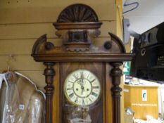 Vienna wall clock with weights