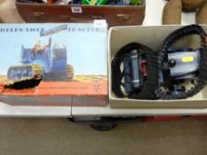 Boxed 'Vickers Vigor' remote control track laying tractor