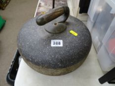 Vintage granite curling stone