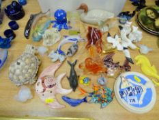 Parcel of predominantly aquatic figurines etc
