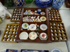 Multi-cased thimble collection along with a quantity of miniature display plates