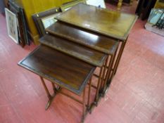 Mahogany quartetto of tables