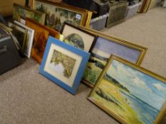Quantity of framed pictures and prints