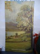 C W BERETTA large unframed oil on board - titled 'Tal-y-Llyn, Near Dolgellau'