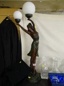 Reproduction Art Deco style lady lamp