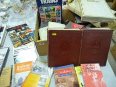 Large parcel of railway enthusiasts books etc