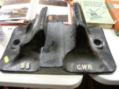 G W R railway track chair/mount