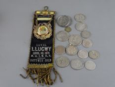 Gilt decorated base metal member's jewel for Manchester Unity Independent Order of Oddfellows, Loyal