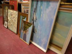 Parcel of pictures, prints and a Landshapes map of the English Lake District