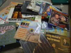 Box of LP records to include Gilbert O'Sullivan, Little Richard, compilation etc