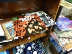 Parcel of mixed genre LP records including The Beatles Beat, Beyond the Fringe, The Goon Shows,