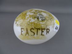 Victorian glass Easter egg